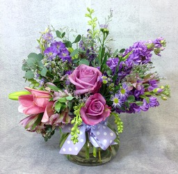 Lavender And Purple Blooms  from Carl Johnsen Florist in Beaumont, TX