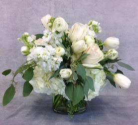 Shades Of White Arrangement  from Carl Johnsen Florist in Beaumont, TX