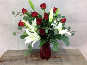 Swirling Love Vase Arrangement  from Carl Johnsen Florist in Beaumont, TX
