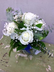 White Rose Nosegay from Carl Johnsen Florist in Beaumont, TX