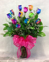 Rainbow Roses from Carl Johnsen Florist in Beaumont, TX