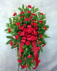 Care And Compassion Standing Spray  from Carl Johnsen Florist in Beaumont, TX