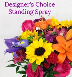 Designer's Choice Standing Spray  from Carl Johnsen Florist in Beaumont, TX