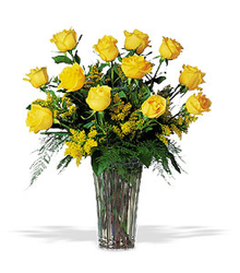 A Dozen Yellow Roses  from Carl Johnsen Florist in Beaumont, TX