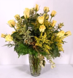 Two Dozen Yellow Roses  from Carl Johnsen Florist in Beaumont, TX