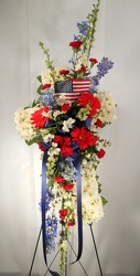 Red, White, And Blue Cross from Carl Johnsen Florist in Beaumont, TX