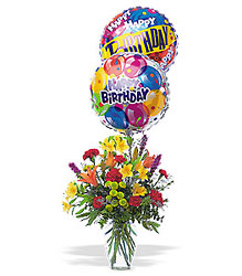 Birthday Balloon Bouquet from Carl Johnsen Florist in Beaumont, TX