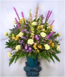 Spring Fields Altar Arrangment  from Carl Johnsen Florist in Beaumont, TX