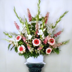 Lovely Altar Arrangement  from Carl Johnsen Florist in Beaumont, TX