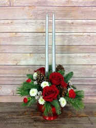 Holiday Classic Centerpiece from Carl Johnsen Florist in Beaumont, TX