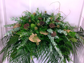 Country Woods Casket Spray  from Carl Johnsen Florist in Beaumont, TX
