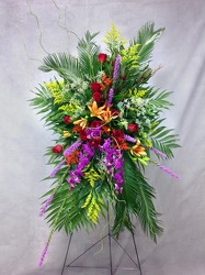 Beautiful Splendor Standing Spray  from Carl Johnsen Florist in Beaumont, TX