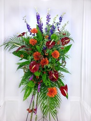 New Sunrise Standing Spray  from Carl Johnsen Florist in Beaumont, TX