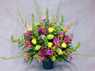 Boldness Of Spring Altar Arrangement  from Carl Johnsen Florist in Beaumont, TX