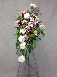 CJS438 Silk Easel Spray  from Carl Johnsen Florist in Beaumont, TX