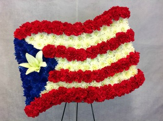 Patriotic Flag Stand  from Carl Johnsen Florist in Beaumont, TX