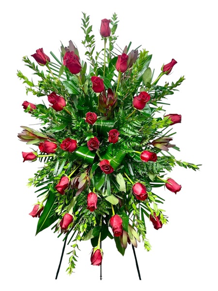 Red Rose Spray  from Carl Johnsen Florist in Beaumont, TX