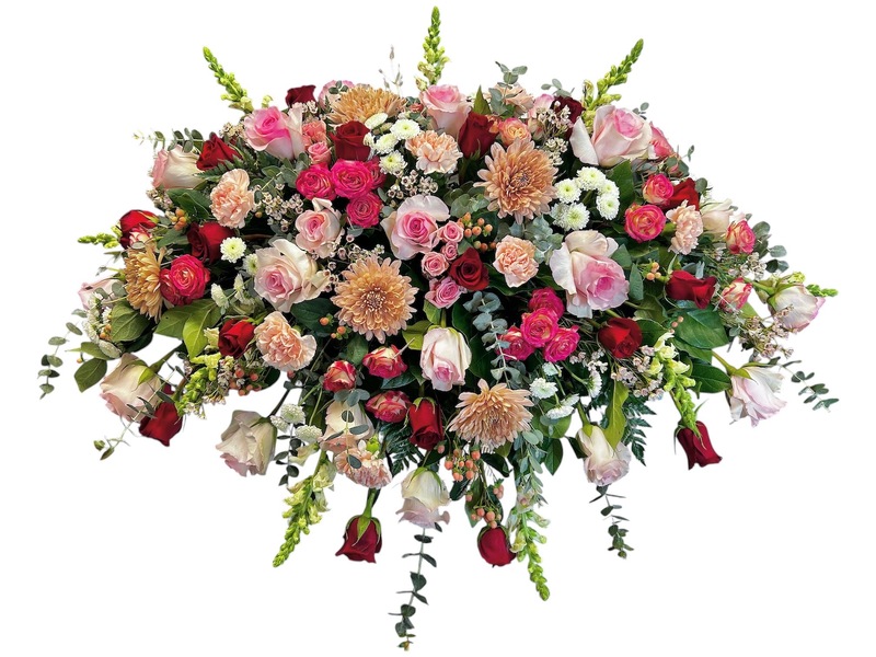 Classic Love Casket Spray from Carl Johnsen Florist in Beaumont, TX