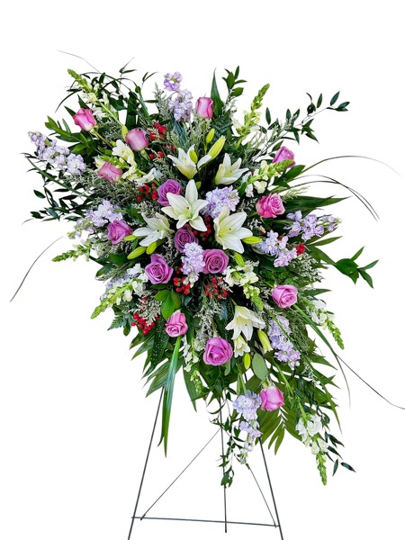 Feminine Standing Spray  from Carl Johnsen Florist in Beaumont, TX