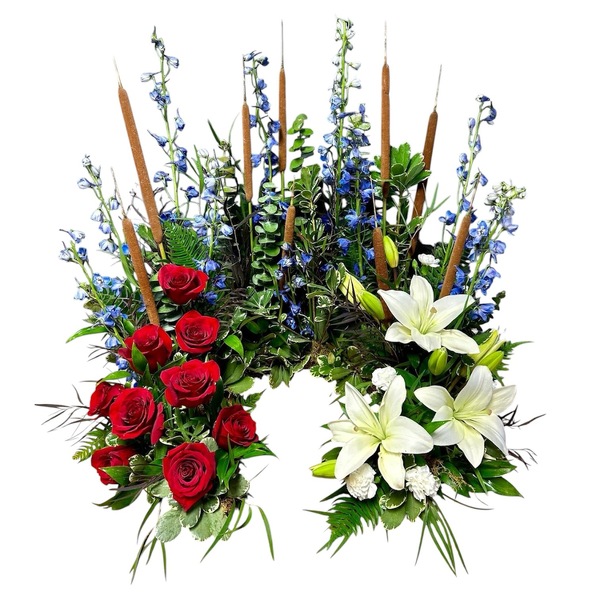 Patriotic Urn from Carl Johnsen Florist in Beaumont, TX
