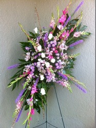 Beauty And Splendor Standing Spray  from Carl Johnsen Florist in Beaumont, TX