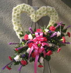 Feminine Heart Spray   from Carl Johnsen Florist in Beaumont, TX