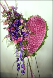 Shades of Purple Loving Heart from Carl Johnsen Florist in Beaumont, TX