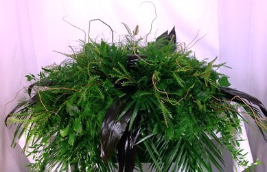 Green Meadow Casket Cover from Carl Johnsen Florist in Beaumont, TX