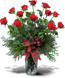 Holiday Red Roses from Carl Johnsen Florist in Beaumont, TX