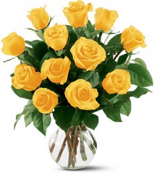 One Dozen Yellow Roses from Carl Johnsen Florist in Beaumont, TX